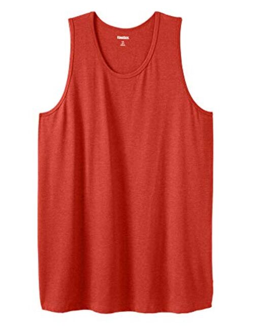 KingSize Men's Big and Tall Longer-Length Shrink-Less Lightweight Tank