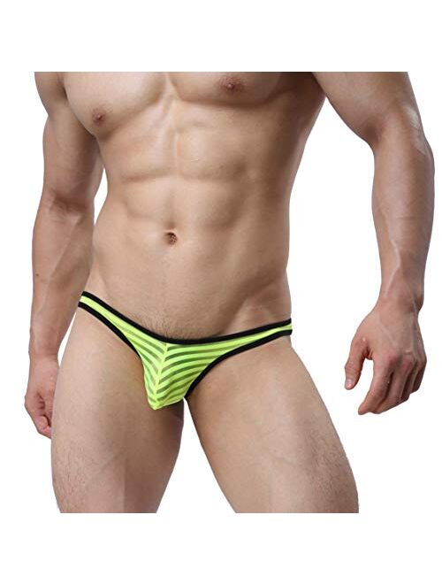 MuscleMate UltraHot Men's Thong Men's G-String Comfort Thong Low Raise Underwear Honey Bubble