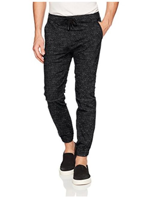 Brooklyn Athletics Men's Twill Jogger Pants Soft Stretch Slim Fit Trousers