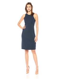 Amazon Brand - Lark & Ro Women's Sleeveless Racerback Knit Sheath Dress