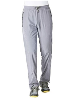 Rdruko Men's Jogger Casual Pants Lightweight Breathable Quick Dry Hiking Running Outdoor Sports Pants