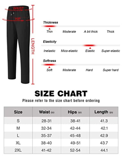 Rdruko Men's Jogger Casual Pants Lightweight Breathable Quick Dry Hiking Running Outdoor Sports Pants