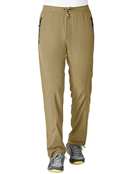 Rdruko Men's Jogger Casual Pants Lightweight Breathable Quick Dry Hiking Running Outdoor Sports Pants