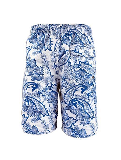 Prefer To Life Men's Board Shorts, Quick Dry Swimwear Beach Holiday Party Bermuda Swim Big Pants