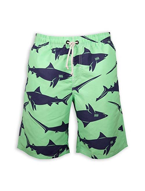 Prefer To Life Men's Board Shorts, Quick Dry Swimwear Beach Holiday Party Bermuda Swim Big Pants