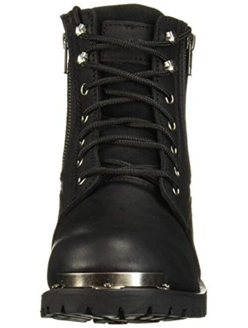 Ride Tecs 6" Reflective Double Zipper Biker Men's Boot