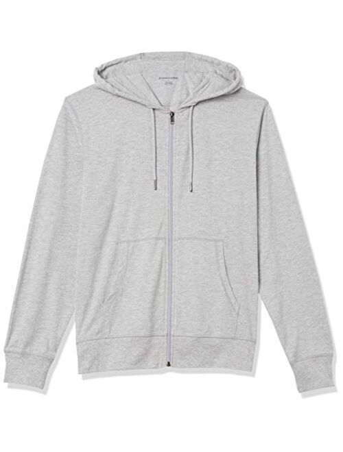 Amazon Essentials Men's Lightweight Jersey Full-Zip Hoodie