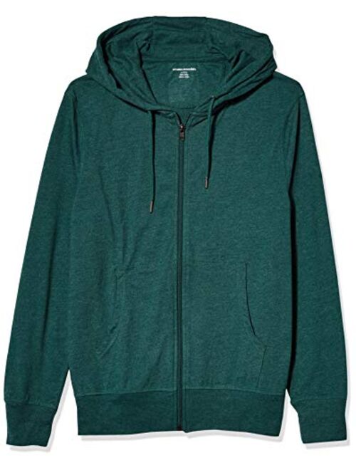 Amazon Essentials Men's Lightweight Jersey Full-Zip Hoodie