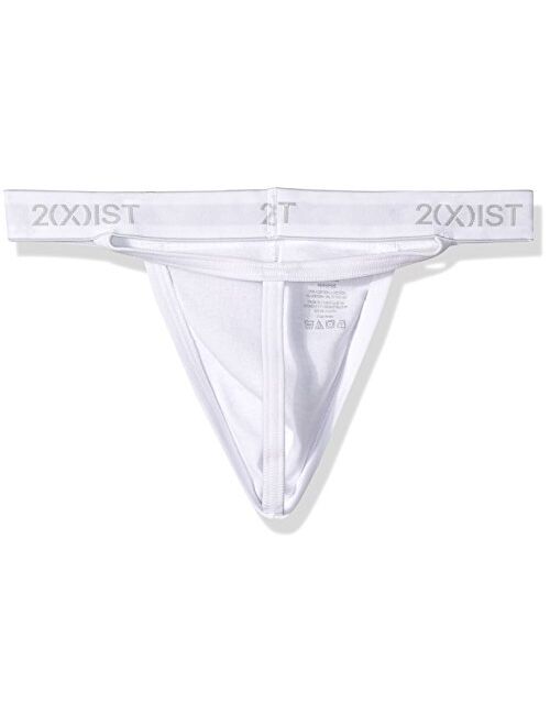 2(X)IST Men's Essential Cotton 3 Pack Y-Back Thong