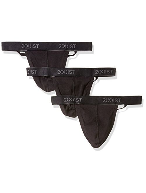 2(X)IST Men's Essential Cotton 3 Pack Y-Back Thong