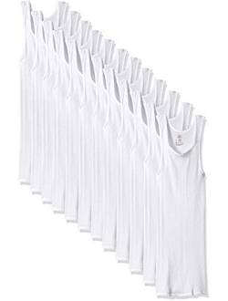 Men's 6-Pack Solid Scoop Neck ComfortSoft Tanks