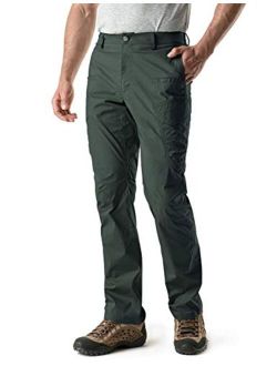 Men's Hiking Pants, Water Repellent Outdoor Pants, Lightweight Stretch Cargo/Straight Work Pants, UPF 50  Outdoor Apparel