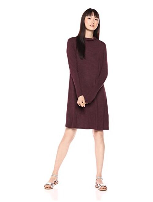 Amazon Brand - Daily Ritual Women's Jersey Mock-Neck Swing Dress