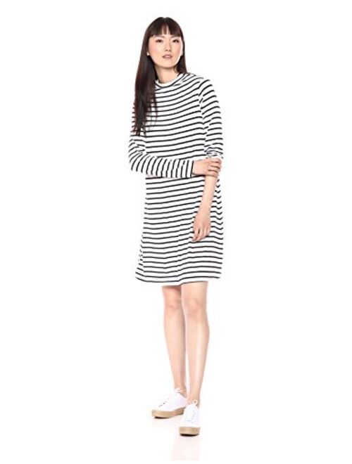 Amazon Brand - Daily Ritual Women's Jersey Mock-Neck Swing Dress