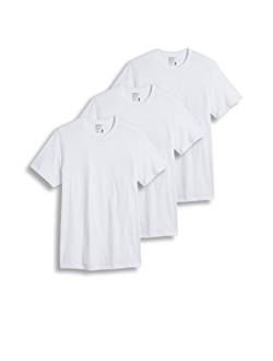 Men's T-Shirts Cotton Solid Classic Crew Neck T-Shirt - 3 Pack