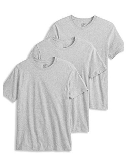 Men's T-Shirts Cotton Solid Classic Crew Neck T-Shirt - 3 Pack