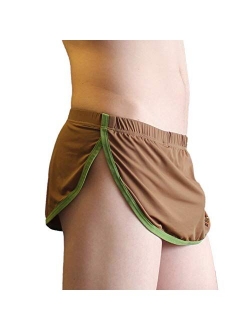 KAMUON Mens Sexy Pouch Thong G-String Boxer Underwear Panties Home Sleep Shorts