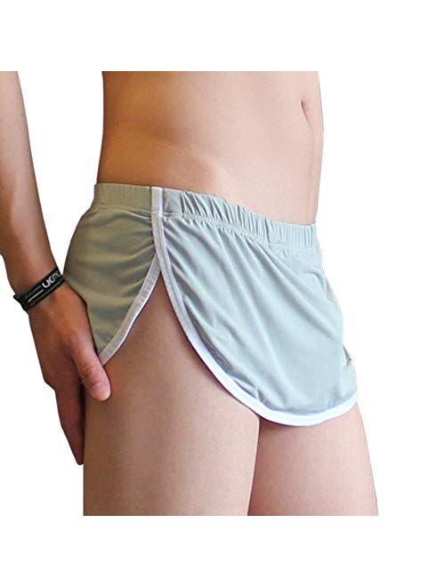 KAMUON Mens Sexy Pouch Thong G-String Boxer Underwear Panties Home Sleep Shorts