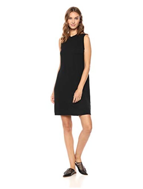 Amazon Brand - Daily Ritual Women's Jersey Sleeveless Mock-Neck Dress