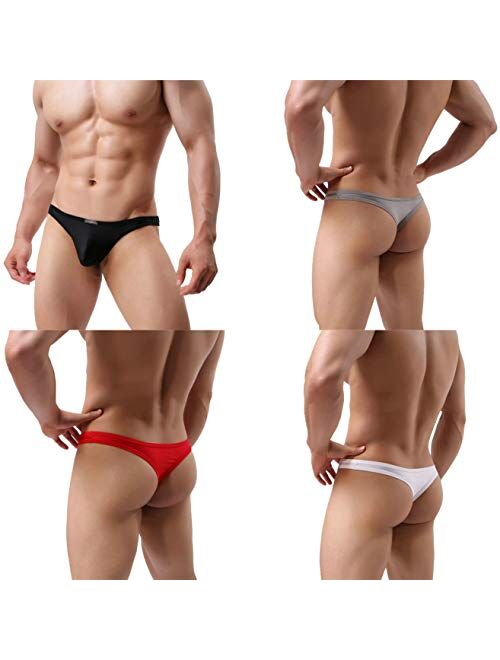 MuscleMate Premium Men's Thong Underwear, No Visible Lines, Men's Thong G-String Underpants