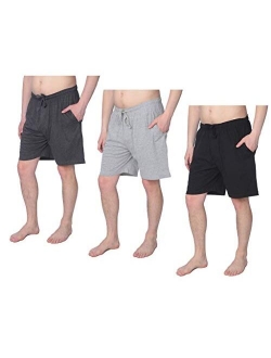 Men's Jersey Knit Pajama Shorts Lounge Shorts Available in Plus Size