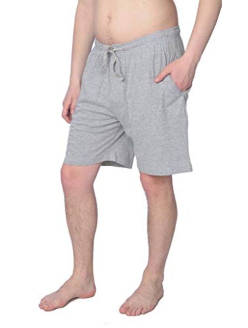 Men's Jersey Knit Pajama Shorts Lounge Shorts Available in Plus Size