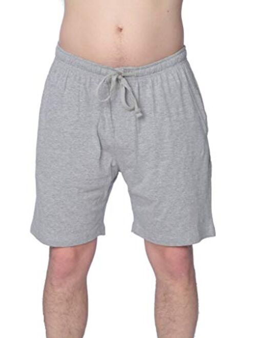 Men's Jersey Knit Pajama Shorts Lounge Shorts Available in Plus Size