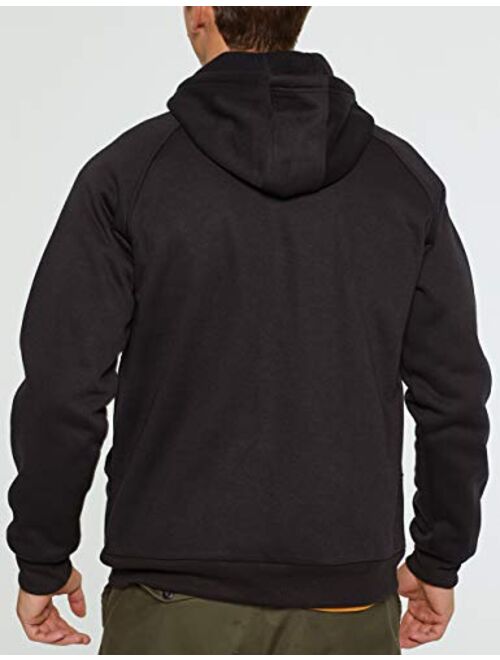 DUOFIER Men's Heavy Blend Fleece Pullover Hooded Sweatshirt with Kanga Pocket