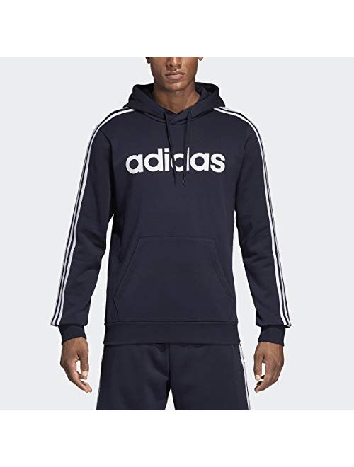 adidas Men's Essentials 3-stripes Pullover Fleece Hooded Sweatshirt