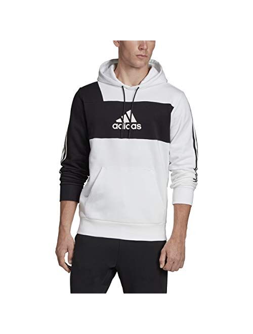 adidas Men's Essentials 3-stripes Pullover Fleece Hooded Sweatshirt