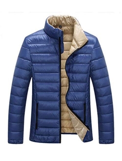 ZSHOW Men's Down Jacket Packable Stand Collar Down Outerwear Coat