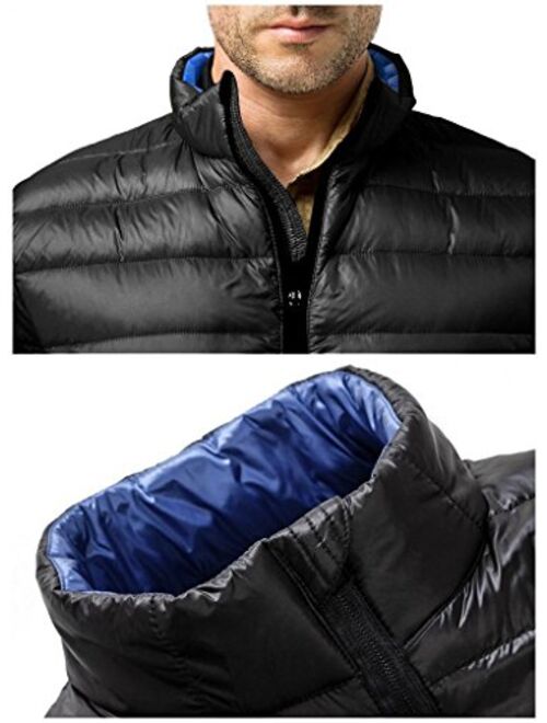 ZSHOW Men's Down Jacket Packable Stand Collar Down Outerwear Coat