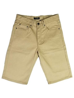 Access Men's Big and Tall Solid Color Jean Twill Shorts