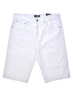 Access Men's Big and Tall Solid Color Jean Twill Shorts