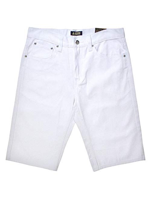 Access Men's Big and Tall Solid Color Jean Twill Shorts