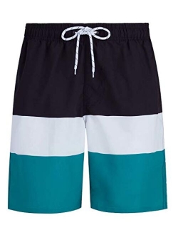 Tyhengta Men's Board Shorts Quick Dry Swim Trunks with Mesh Lining