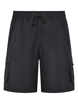 Tyhengta Men's Board Shorts Quick Dry Swim Trunks with Mesh Lining