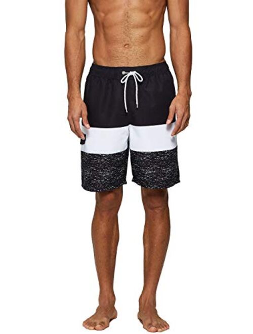 Tyhengta Men's Board Shorts Quick Dry Swim Trunks with Mesh Lining