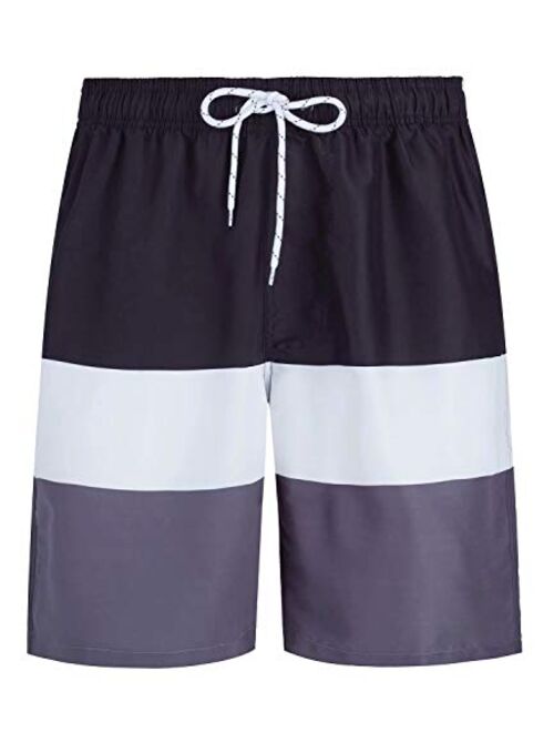 Tyhengta Men's Board Shorts Quick Dry Swim Trunks with Mesh Lining