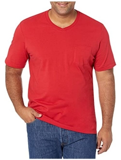 Men's 2-Pack Slim-Fit Short-Sleeve V-Neck Pocket T-Shirt