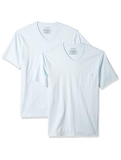 Men's 2-Pack Slim-Fit Short-Sleeve V-Neck Pocket T-Shirt