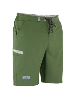 Fishing Quick Dry Mens Board Shorts, No Mesh Swim Trunks Men