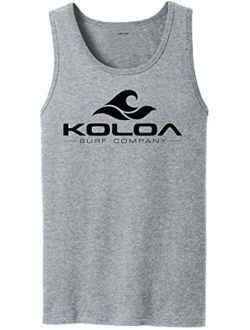 Koloa Classic Wave Logo Tank Tops in 27 Colors. Adult Sizes: S-4XL