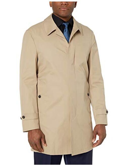 Amazon Brand - BUTTONED DOWN Men's Water-Repellant Cotton-Blend Car Coat