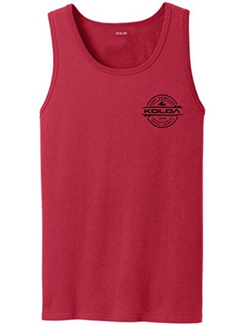 Joe's USA Koloa 2-Sided Thruster Logo Tank Tops in 27 Colors. Adult Sizes: S-4XL