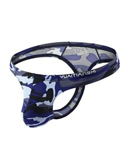 UltraFit Men's Camouflage Thong Underwear, Hot Men's Thong G-String Undie