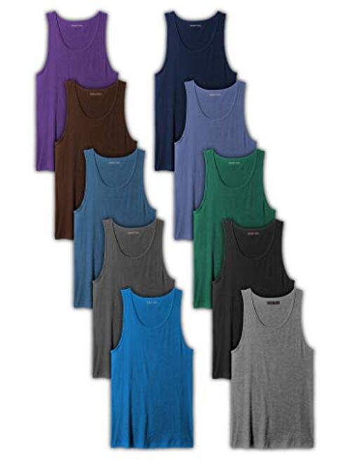 Andrew Scott Men's 10-Pack Color A Shirt Tank Top Vest