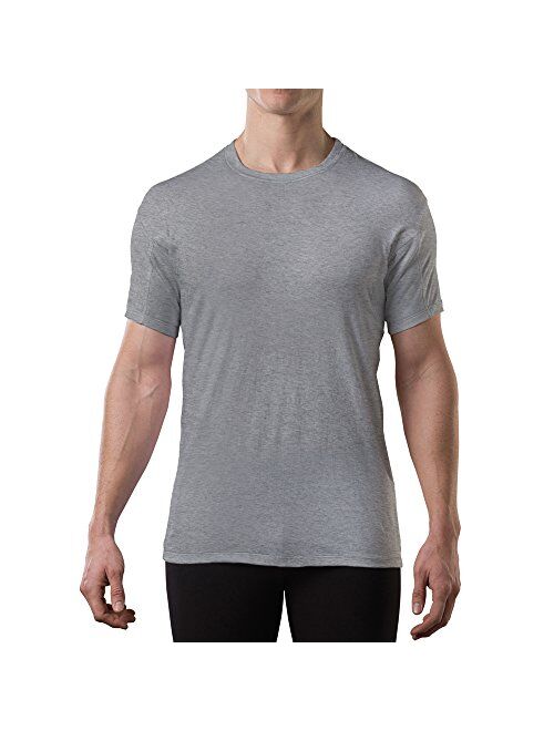 Sweatproof Undershirt for Men with Underarm Sweat Pads (Original Fit, Crew Neck)