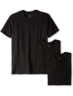 Ultimate Men's Cotton Solid 3-Pack FreshIQ Crew Neck Tee