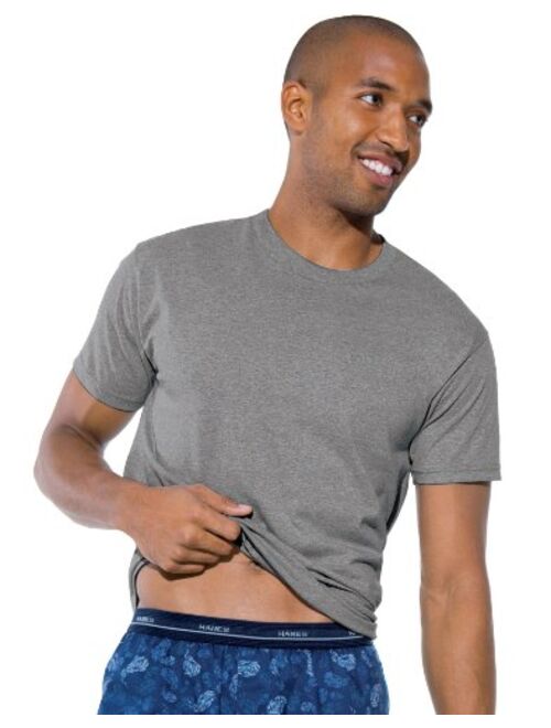 Hanes Ultimate Men's Cotton Solid 3-Pack FreshIQ Crew Neck Tee